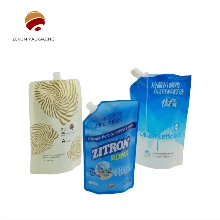 PET/OPP/AL液体スプートバッグ 液体洗浄剤袋 CMYK色