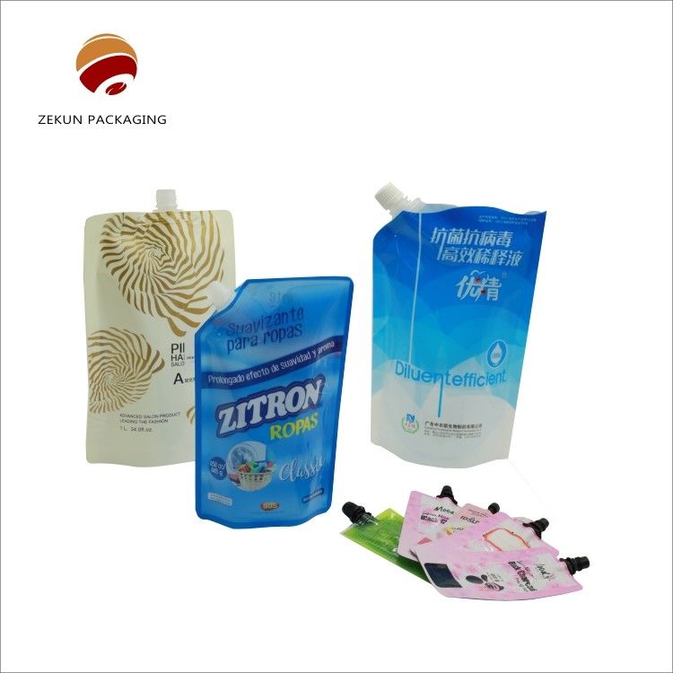 PET/OPP/AL液体スプートバッグ 液体洗浄剤袋 CMYK色