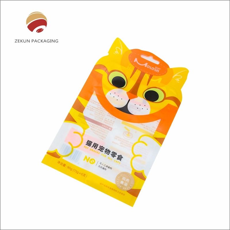 カスタムデザイン ペットフードバッグ ザッパートップ バイブラント CMYK プリント PET/AL/PE素材