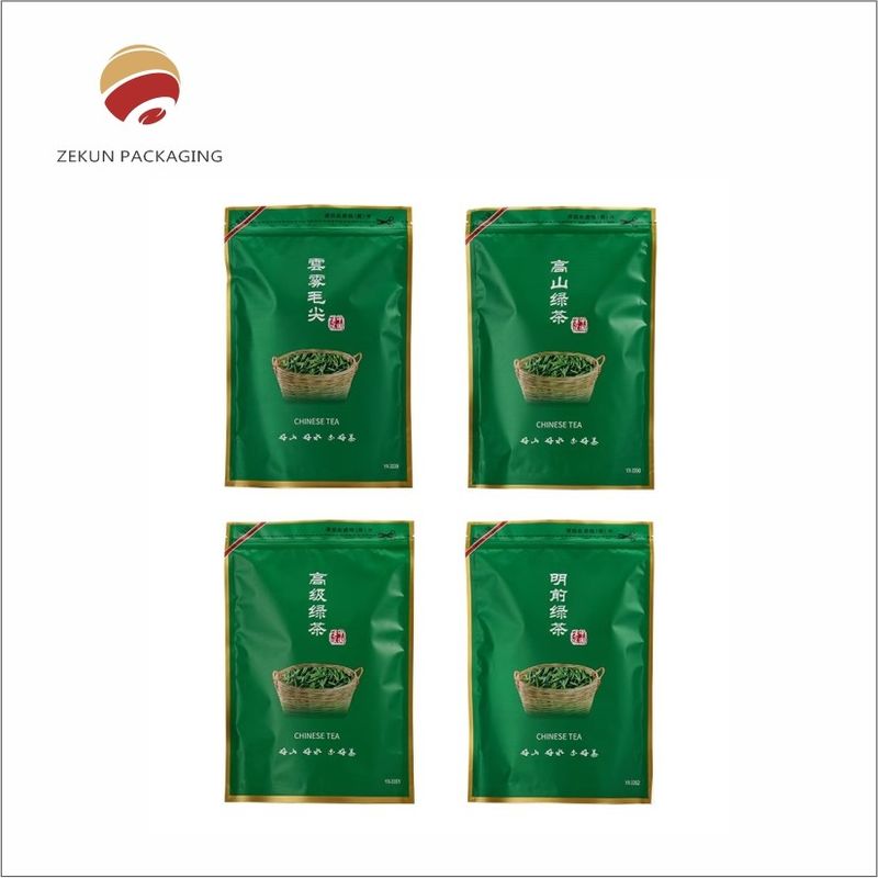 30〜2000gの茶のためのマットまたは輝く仕上げのカスタマイズされた茶包装袋